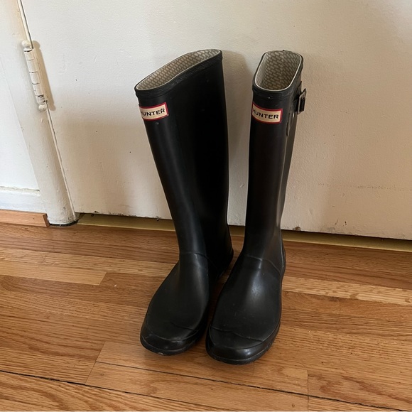 Hunter boots size 9 black - Picture 2 of 6